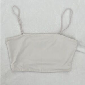 Elegant Cream Spaghetti Strap Top